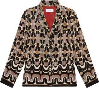 Maliparmi Collection Print Jas - Dames - Blazers - Veelkleurig - L - Leer - Jassen