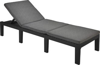 Progarden Cama Resina Haiti Antracita + Cojin