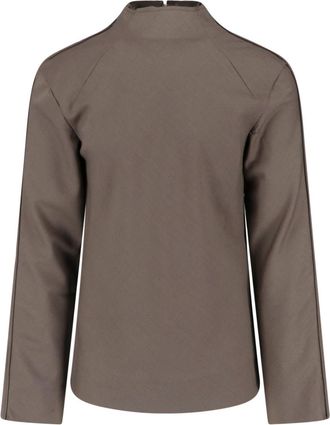 Entire studios Beige Boxy High Neck Top