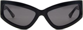 SmartBuy Collection Cat Eye Full Rim Plastic Mens Sunglasses Black Size Standard - Free Lenses - SmartBuy Collection