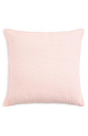 Kassatex Stripe Cotton Seersucker Accent Pillow in Dusty Pink at Nordstrom Rack