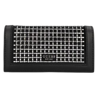Guess Gilded Glamour Mini Clutch - Dames - Portefeuilles - Zwart - ONE Size - Leer - Accessoires