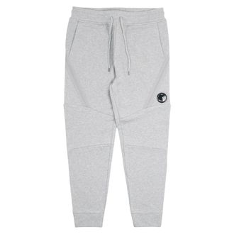 C.P. Company Diagonal Raised Fleece Lens Joggers - male - C.P. Company - Sweatpants - Gray - S - Trousers