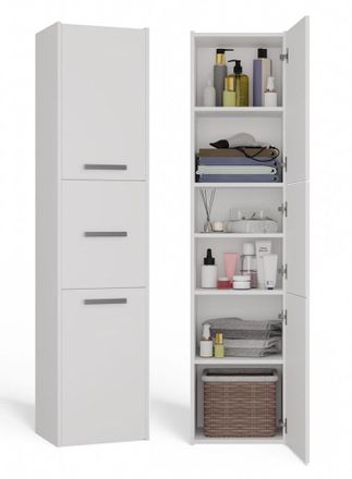 OEM Columna De Estantes Para Mueble De Ba&ntilde;o Moderno En Color Blanco: Optimizaci&oacute;n Del Espacio Y Dise&ntilde;o Elegante