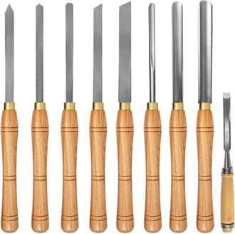 OEM Juego De 8 Cinceles Para Madera Para Torneado, Torno De Sobremesa De Alta Velocidad Para Laboratorios, Amarillo