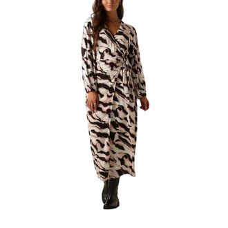 Catwalk Junkie Maxi Jurk Dr Yala Roze - Dames - Wikkelkleedje - Veelkleurig - XS - Kleedjes