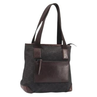 Gucci Bolso de mano vintage GG Canvas Pre-owned - Pre-owned - Mujer - Marr&oacute;n - ONE SIZE