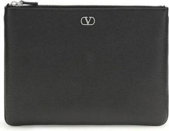 Valentino Garavani Vltn Clutch - - Bags - Uomo - Nero - ONE SIZE