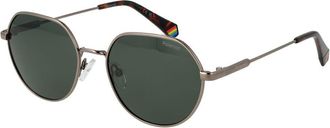 Polaroid Grijze Metalen Zonnebril