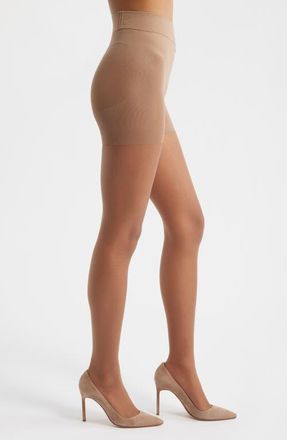 Nordstrom Everyday Shaping Sheer Tights in Light Brown at Nordstrom, Size Plus