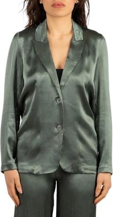 Nenette Blossom Jacket - Dames - Blazers - Groen - XL - Leer - Jassen