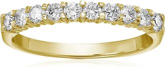 Vir Jewels 3/4 cttw Diamond Wedding Band 14K Gold 10 Stones Prong Set Round