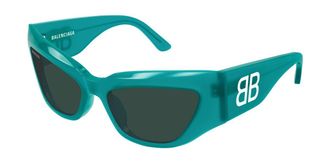 Balenciaga BB0444S 005 Womens Sunglasses Green Size 60