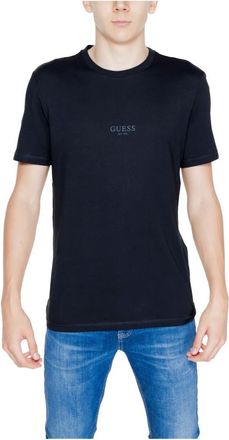 Guess Heren, Tops, Zwart, Maat: XL Katoen