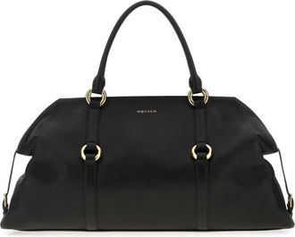 Alexander McQueen Alexander Mcqueen Black Leather Farringdon Maxi Handbag