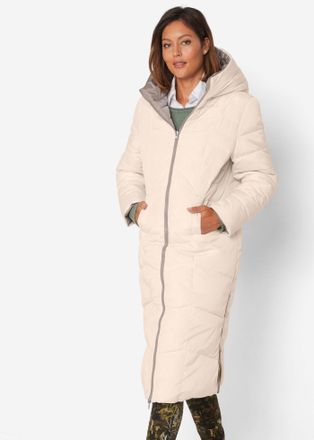 Bonprix Steppmantel BONPRIX, Damen, Gr. 36, braun (taupe, elfenbein), Obermaterial: 100% Polyester. F&uuml;llung: 100% Polyester. &Auml;rmelfutter: 100% Polyester, loos