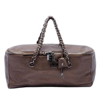 Chanel Pre-owned Vintage Handbag - Dames - Vintage Handtas - Bruin - ONE Size - Leer - Vintage