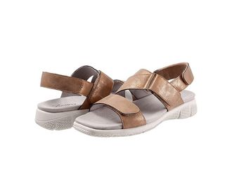 Trotters Tatia Womens Shoes Bronze Metallic : 6.5 W (D), Leather