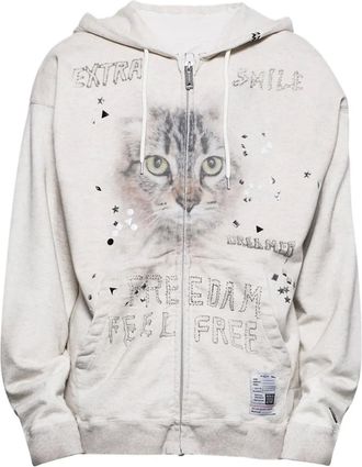 Miharayasuhiro Verfraaide hoodie - Wit