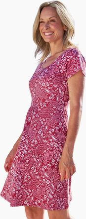 Mountain Warehouse Womens Mountain Warehouse Womens/Ladies Essentials Lora Leaves Skater Dress - Red - Size: 18