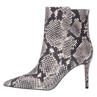 Generic Womens Fashion Snake Print Stiletto Heel Ankle Booties, Sexy Pointed Toe Side Zipper High Heel Short Boots, Elegant Evening Party Dress Shoes,2.5 UK