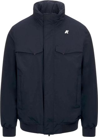 K-Way Bomberjack - Heren - Bomber jackets - Blauw - L - Leer - Jassen