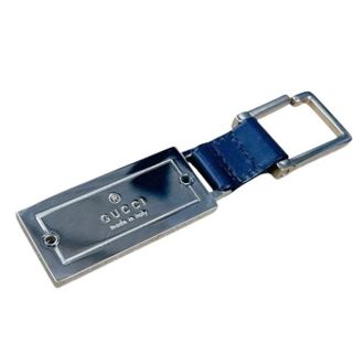 Gucci Pre-owned Sleutelhanger - unisex - Vintage Accessoires - Blauw - ONE Size - Leer - Vintage