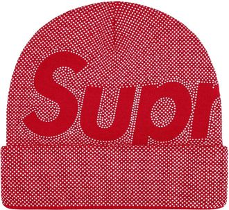 SUPREME FW25 Studded Knockout Big Logo Beanie Red SUP-FW25-1098-RED