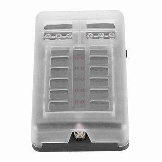 OEM Adecuado Para Portafusibles De Cuchilla De 12 Posiciones Y 24 Pines, Con Indicador Led, 100 A, 32 V