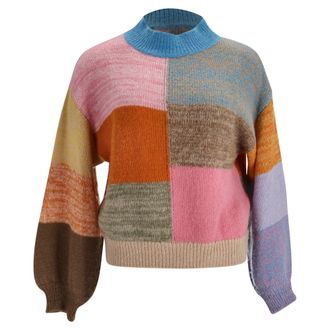 Stine Goya Stine Goya Adonis Patchwork Sweater in Multicolor Acrylic
