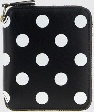 Comme Des Gar&ccedil;ons Portafoglio Comme Des Gar&ccedil;ons Wallet in pelle con stampa a pois