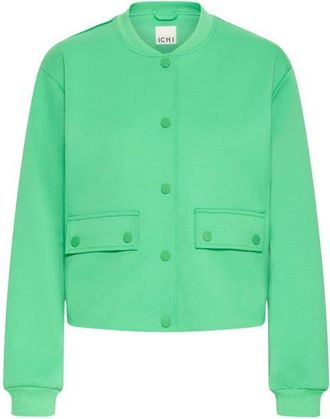 Ichi Kate Knit Bomber Jacket in Kelly Green at Nordstrom, Size Xx-Large