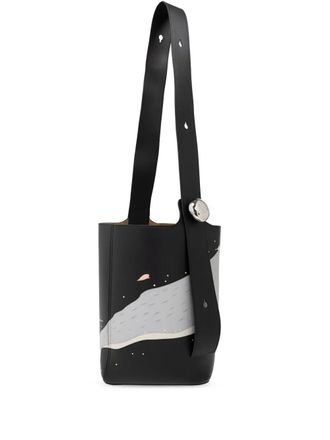 Loewe medium Whale Pebble bucket bag - women - CALFSKIN/Calf Suede - One Size - Black