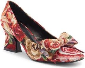 Jeffrey Campbell Anneliese Bow Pump in Rose Tapestry at Nordstrom Rack, Size 6.5