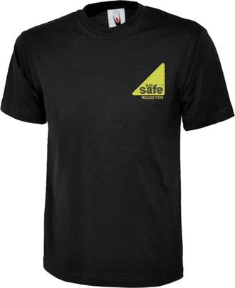 Generic Embroidered Gas Safe T-Shirt Officially Registered Merch Work Wear Unisex Gift Tee Top (Black, 3XL, 3X_l)