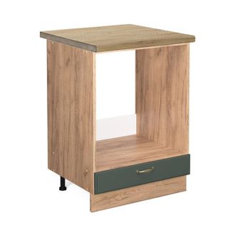 Vicco Armario Para Horno Empotrado Fame-line, Verde Dorado Casa De Campo, 60 Cm, Et Roble Vicco