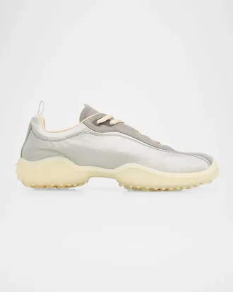 Miu Miu Bubble Metallic Leather Sneakers