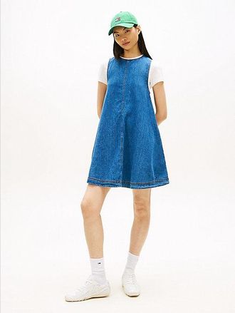 Tommy Hilfiger Minivestido sin mangas evas&eacute; en chambray