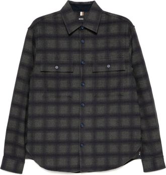 BOSS Camicia a quadri - Grigio