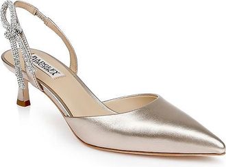 Badgley Mischka Gentry Slingback Kitten Heels