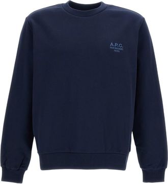 A.P.C. Dark Navy Crew Neck Sweatshirt
