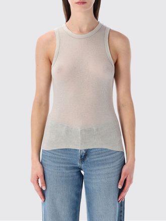 James Perse Slim Fit Off-the-Shoulder Cotton and Cashmere Top