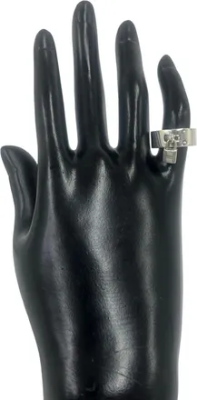 Herm&egrave;s Silver Silver 925 Band Ring (Pre-Owned)