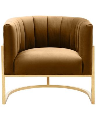 TOV Furniture Tov Furniture Magnolia Cognac Velvet Chair