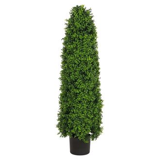 Hhg [nunca Usado] Boj Artificial Hhg-056, Bojo (buxus) En Maceta, &Aacute;rbol Decorativo, Planta Artificial, Forma C&oacute;nica, De Aspecto Realista, De Hoja Perenne,