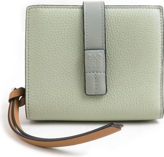 Loewe Light Green Leather Wallet (Bi-Fold) (Pre-Owned)