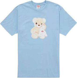 SUPREME Bear Tee (Ss 25) - Heren - T-shirts - Blauw - M - Katoen - Tops