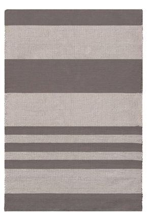 AFK Living Alfombra de algod&oacute;n reciclado tejida a mano marr&oacute;n 140 x 200 cm