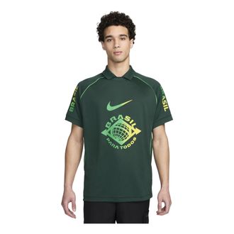 Nike Dri-FIT Brazil Football Polo Shirt Dark Green FZ2949-397