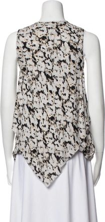 Derek Lam Womens Lace Up Blouse
